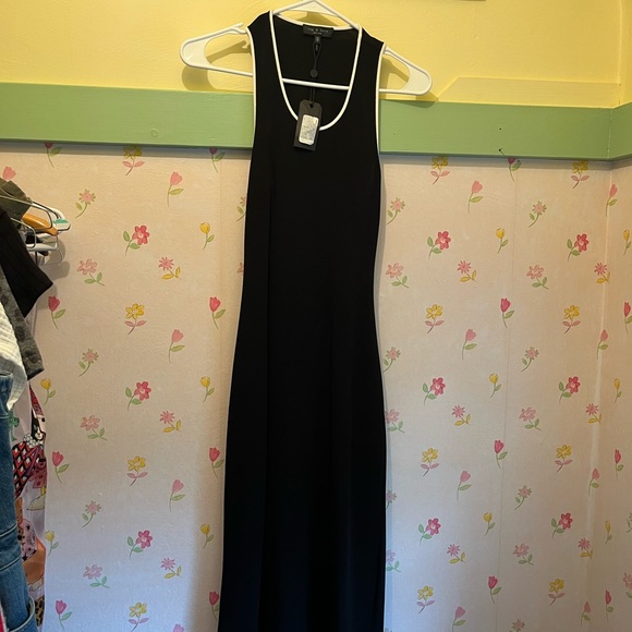 Rag & Bone Nora piped open back dress black - Picture 4 of 5